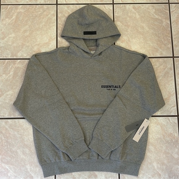 Fear of God Essentials Hoodies Pullover Dark Oatmeal - Picture 4 of 12